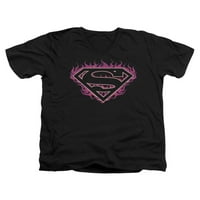 Superman DC Comics Fuchsia Flames Odrasli V-izrez majica TEE