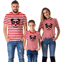 Mickey Mouse Casual Striped Obiteljski odmor Majica kratkih rukava za djecu tata mama, 8xl