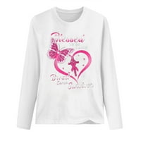 Košulja svijesti o raku dojke za žene suncokretorni vrpca vjera nada da se ljubi grafički majica dugih