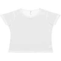 Sublivie ženski V-izrez Sublimacija majica bijela l