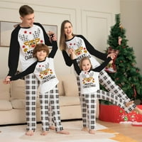 Porodična božićna pidžama Podudaranje za odmor Holiday Loungewebroward Božić PJS Xmas Sleep Awear