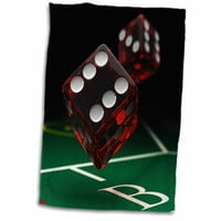 3droze tablica za sljepove koja prikazuje dvije kockice koje se baca kockanje kockanja - ručnik, po