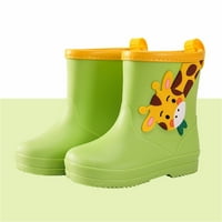 Wiueurtly Baby Girl Winter Ploties Podijeljeni čizme Girafe crtane like Kišne cipele dječje kišne cipele