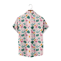 Flamingos Simplicity Hawaii Beach Boys Košulje Tanke tkanine The Baby Thirts Summer Childs Dječja odjeća