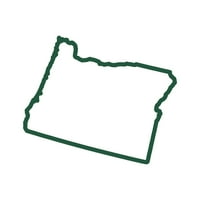 Oregon Outline naljepnica naljepnica Die Secke - samoljepljivi vinil - Vremenska zaštitna - izrađena u SAD - Mnogo boja i veličina - ili