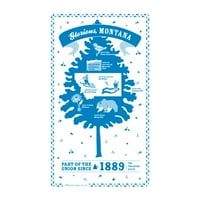 Stariji Montana Državni suvenir čaj 21.5 32 ekološki prihvatljiv