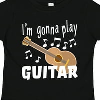 Inktastic igrat ću gitaru - glazbeni poklon malih malih dječaka ili majica Toddler