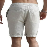 Muški kratke hlače Kratke hlače Elastične struke Mini hlače Lagana dna Sport Bež m