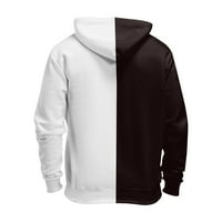 Cuhas Winter Hoodies za muškarce Sportski džemper modni kontrastni džemper u boji Clush Ležerne prilike Sportske džemper Duksevi s više boja l