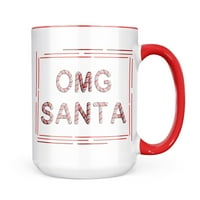 Neonblond OMG Santa Božićni bombonski kant za šalice za ljubitelje čaja za kavu