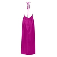 Ljetne haljine za ženske ležerne kratkih rukava Maxi Soft Bodycon haljina