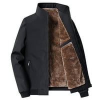 Zunfeo zimska jakna za muškarce - topla čvrsta plišana slim fit casual zip-up dugih rukava kornjača
