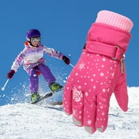 Zimske rukavice Djevojke Dječje dječake Dječje skijanje Zimske rukavice Rose vezenje vjetrootpornosti