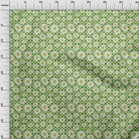 Onuone pamučne kambric zelena tkanina suncokretov cvjetni šivanje zanata projekata tkanini otisci sa