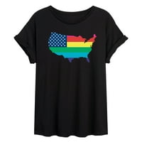 Instant poruka - USA, Pride Fill - Juniori idealna Tvrtna mišićna majica