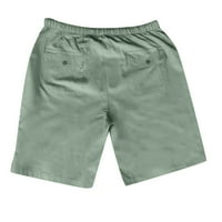 Eguiwyn Muške dukseve čiste boje na otvorenom Pocket plaža Radna pantalona za teretne kratke hlače za muškarce zelene s