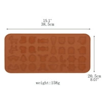 Njspdjh Sugarski kolačić vakuum za hranu izrađen od silikonskog jastuka čokoladni silikonski kalup za