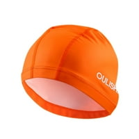 Dadaria kaubojski šeširi za kupanje za kupanje izdržljivo elastično silikonsko bazen plaža plivajuća glava ljetna narandžasta, žene