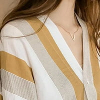 Adviicd bluze bez rukava za žene ženska pad bluza za izrez s dugim rukavima rukav ležerna ravna ručica labave majice vrhova bijela bluza