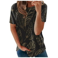 Ženske majice Grafički poslovni povremeni cvjetni print prevelizirane majice plus veličina ženske bluze