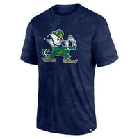 Muška fanatika brendirana mornarica Notre Dame borbe protiv irske Camo logotip majica