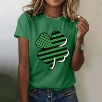 Ženski ležerni dan Print Top Majica s kratkim rukavima za okrugli vrat Top ljetne majice za žene za