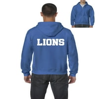 Muška dukserica pulover sa punim zip - lavovi