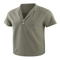 Avamo muns majica Okrenite navratnike Tors kratki rukav majica Men Plain TEE za odmor Bluza Crna S