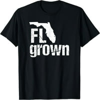Florida Grown Majica FL Home State Majica Nevolje za bojanje majica Crna 2x-velika