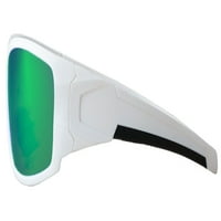 Serija Hyperbull - Premium polarizirane sunčane naočale po Hornzu - Bijeli okvir - Smaragdni zeleni