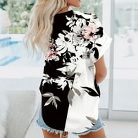 Apepal ženski majica havajskog stila Ljeto dugme dolje labavi cvjetni print vrhovi bluza na plaži Dame