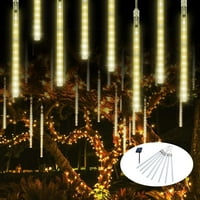 Tube LED vodootporni meteor svjetla za tuširanje za odmor Halloween Božićni vjenčani zabava Vrt patio dvorišni dekor, vanjska solarna božićna svjetla