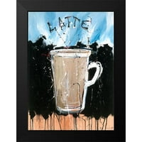 Wiley, marta crna Moderna uokvirena muzeja Art Print pod nazivom - Latte svjetlosne boje