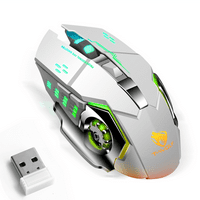 Punjivi bežični Bluetooth miš višestruki uređaj sa DPI opcijama, ergonomski optički prenosiv tihi miš za RCA RWOSU TV bijeli zeleni