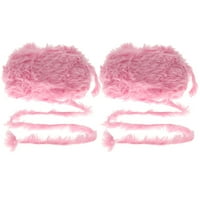 Hemoton Imitacija vune super krznena pređa Chunky Fluffy Fur Fur pređe za treyelash za kukiča