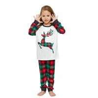 Porodična podudaranja pidžama setovi Božićne PJ-ove jelene za jelena TOP plaćene hlače Xmas Holiday