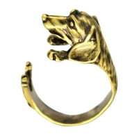 Jahšnjak kućnog ljubimskog psa Životinjski prsten modni nakit kobasica pas otvoren otvoren prsten za plijesni kobasica Open Trend prsten mens modni prstenovi prstenovi za žene ženske prstenje za prste