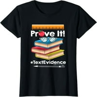 Učitelj dokazuje da je majica teksta dokaza