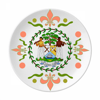 Belize National Emblm Country cvjetni keramici tabela posuđe za večeru