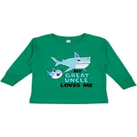 Inktastic moj sjajan ujak voli me slatkim morskim psima poklon dječaka majica majica dugih rukava s dugim rukavima
