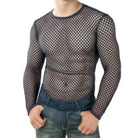 Muške ljetne košulje Muški ljetni povremeni pulover mišića kratkih rukava mreža za majicu top bluza