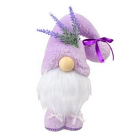 Lavanda Gnome Dekor, proljetni Gnome Dekoracije za dom, Scandinavian Tomte Doll Cvjetni gnomi, vrt Gnome