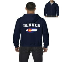 Muška dukserica pulover punog zip - Denver