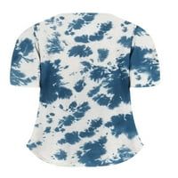 Avamo dame majica V izrez Tee cvjetni print majica za žene modni tunički bluza loungeward pulover plavi xl