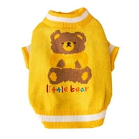 Hesoicy kućna odjeća medvjed uzorak mekani dvo-noga engleski slovo pletenja pulover odjeća za kućne