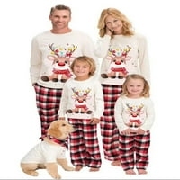 MA & Baby Porodica Uklapanje božićne pidžame Set Xmas jeleer odmor Pajamas Loungewer Tata Mom Kids PJs