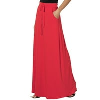Ženska ležerna tunika Tunika Čvrsta boja Modni srednji struk A-line haljina