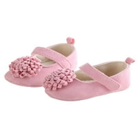 Romomi novorođene princess cipele prve šetačke krevetiće cipele čarobna traka Mary Jane Baby Girls Fashionfosforan Loafer ravni lagani mekani jedini stanovi ružičastim 12-mjeseci