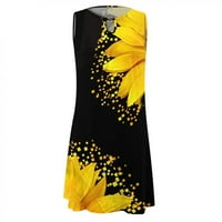 Cuoff es za ženske ležerne ljetne cvjetne tiskovne haljine