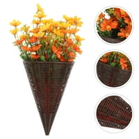 Umjetna prekrasna košara za cvijeće u obliku umjetno cvijeta viseći košaru